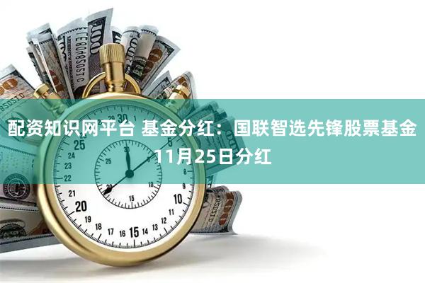 配资知识网平台 基金分红：国联智选先锋股票基金11月25日分红